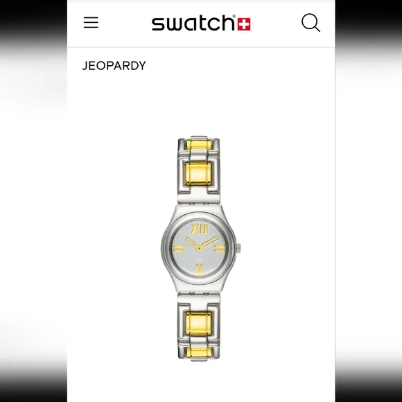 SWATCH Silver and Gold watch - Picture 7 of 8